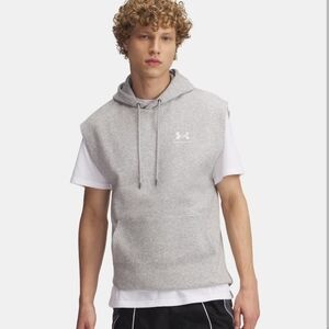 NWT Under Armour Men's Icon Fleece Sleeveless Hoodie - M